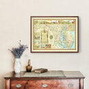 Vintage Map of Maryland 1931