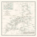 Vintage Shaanxi, China Map 1918