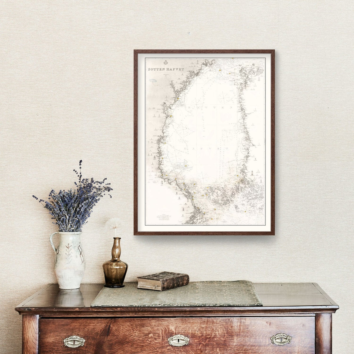 Vintage Bothnian Sea Map 1868, photo 3 of 5