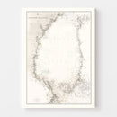 Vintage Bothnian Sea Map 1868