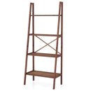 2-Piece Laundry Room Furniture Set: Teak Utility Bench + Bamboo Ladder Shelf by LJGDeals