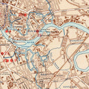 Vintage Map of Manila, Philippines 1945