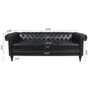 Traditional Square Arm Removable Cushion 3 Seater Sofa by HouseOfZazla