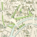 Vintage Map of Moscow, Russia 1968