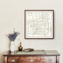 Vintage Map of Suzhou, China 1921