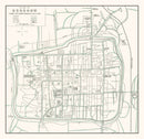 Vintage Map of Suzhou, China 1921