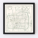 Vintage Map of Suzhou, China 1921