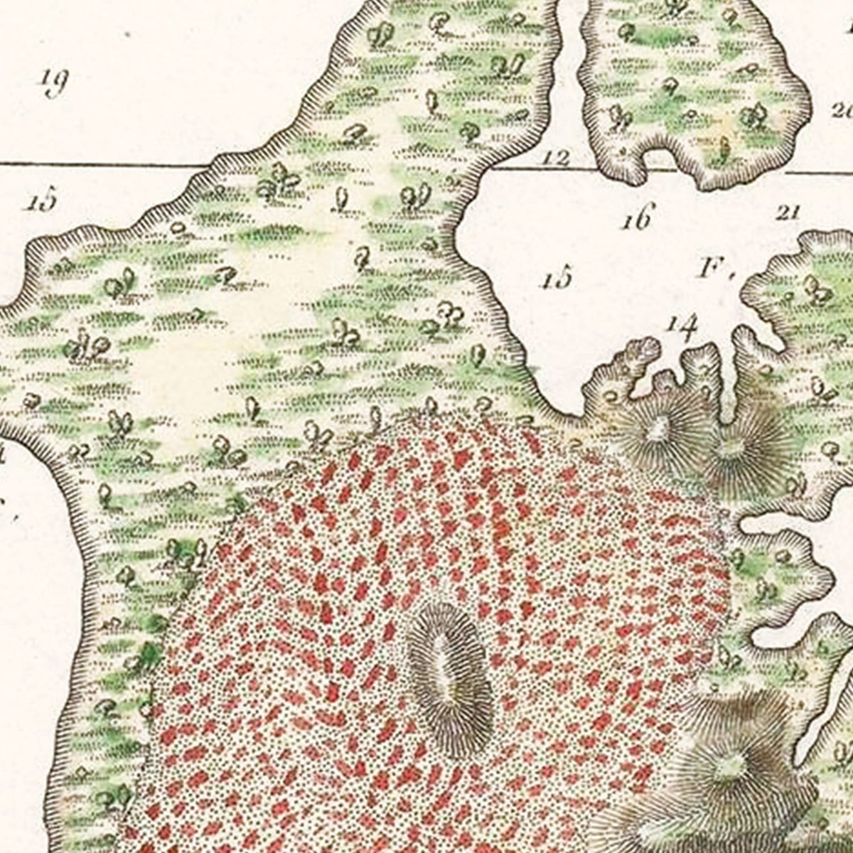 Vintage Guantanamo Bay Cuba Map 1830, photo 2 of 5