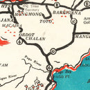 Vintage Guam Map 1955