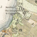 Vintage Map of Brooklyn, New York 1864