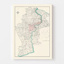 Vintage Map of Shanghai, China 1932
