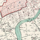Vintage Map of Shanghai, China 1932