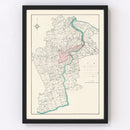 Vintage Map of Shanghai, China 1932