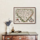 Vintage Bohemia Map 1587
