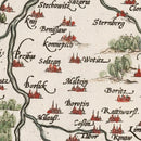 Vintage Bohemia Map 1587