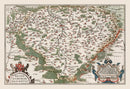 Vintage Bohemia Map 1587