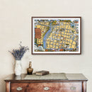 Vintage Map of Arequipa, Peru 1975