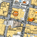 Vintage Map of Arequipa, Peru 1975