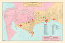 Vintage Map of Panama City, Panama 1950