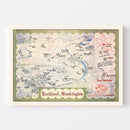 Vintage Map of Richland, Washington 1946