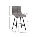 Swivel Counter Stool - Gray by Unique Piece Furniture
