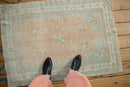 3x4 Vintage Distressed Oushak Square Rug
