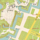 Vintage Map of Marunouchi District Tokyo, Japan 1948