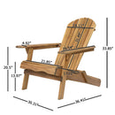 Folding Adirondack Chair Wooden Accent Furniture Lounge Chair by HouseOfZazla