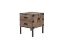 Trunk Table And Side Table With Large Storage Dress Up Your Liviing Room (Set of 3) - Antique Gray by HouseOfZazla
