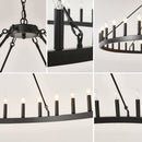 59.1 Inch 36-Light Wagon Wheel Chandelier by HouseOfZazla