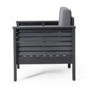 Slat Design Club Chairs With Cushions