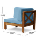 Brava X-Back Left Arm Chair