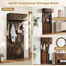Entryway Wall Coat Rack Wall Mounted Coat Clothes Rack by LJGDeals