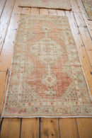 2.5x5 Vintage Distressed Oushak Rug Runner