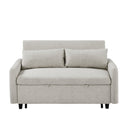 Pull Out Sleep Sofa Bed Loveseats Sofa Couch With Adjsutable Backrest, Storage Pockets, 2 Soft Pillows, USB Ports For Living Room, Bedroom, Apartment, Office by HouseOfZazla