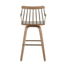 Preston - Farmhouse Counter Stool - White Washed / Antique Copper
