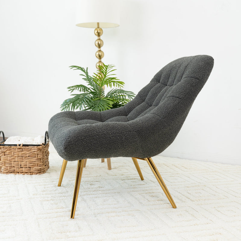 Walker Edison | Aubrey French Boucle Lounge Chair