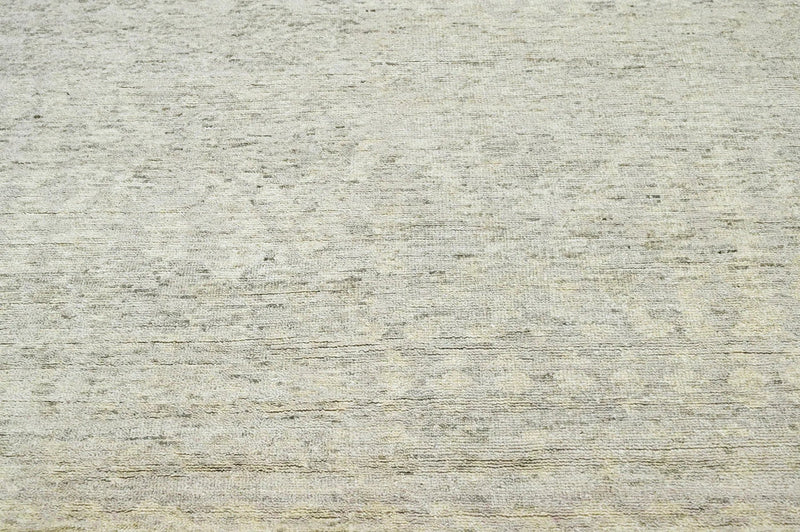 5x7 Gray, Beige Hand Knotted Abstract Tibetan 100% Wool Modern & Contemporary Oriental Area Rug