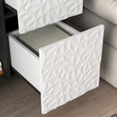 Modern Sideboard Buffet Cabinet With Doors And Unique Panel Styling by HouseOfZazla