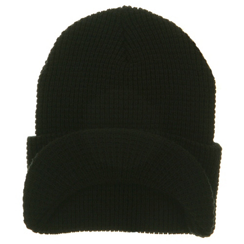 Waffle Stitch Cadet Beanie Visor