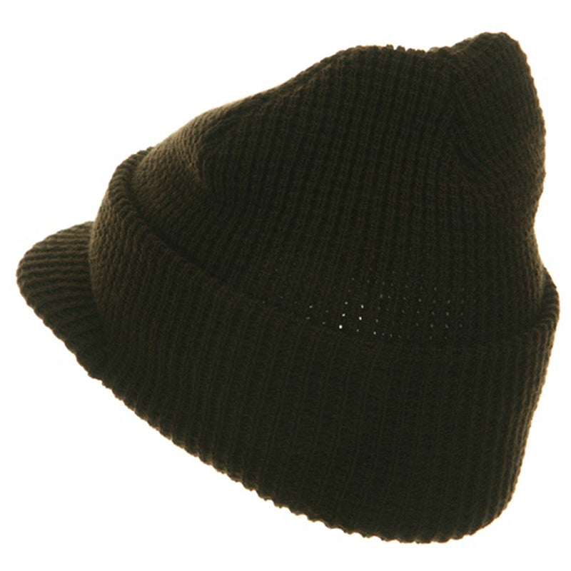 Waffle Stitch Cadet Beanie Visor