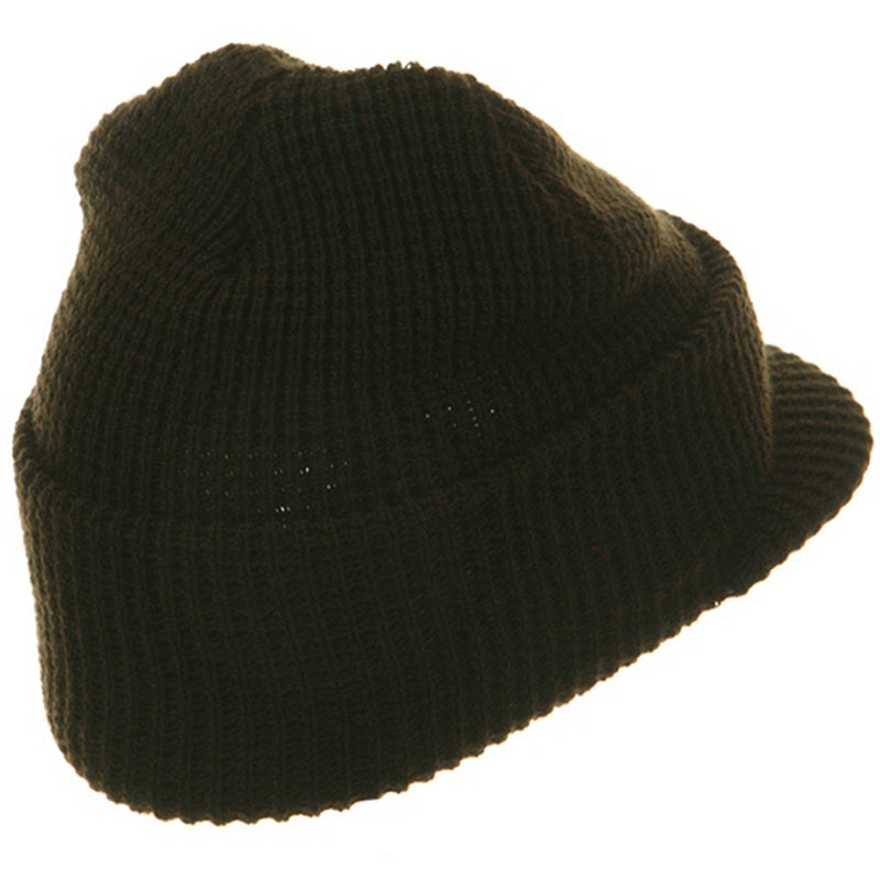 Waffle Stitch Cadet Beanie Visor