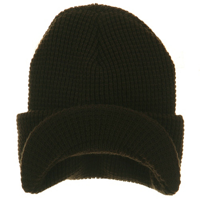 Waffle Stitch Cadet Beanie Visor