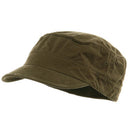 Washed Cotton Fitted Army Cap