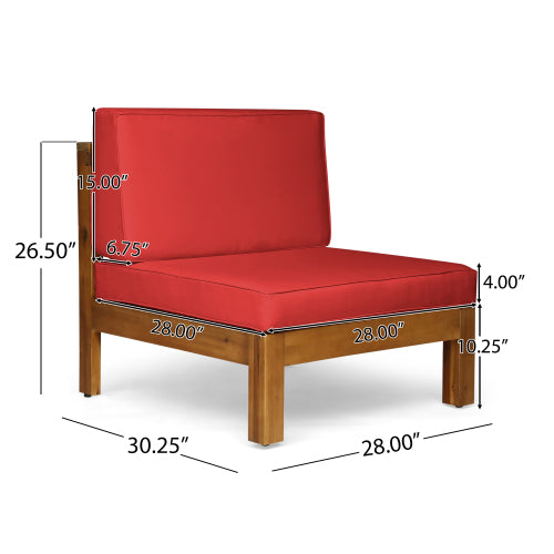 Brava X-Back 3 Seater Outdoor Sectional Sofa Set, photo 7 of 9