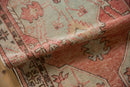 2.5x5.5 Vintage Distressed Oushak Rug Runner