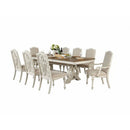 Rustic Dining Set With Table And Upholstered Chairs
