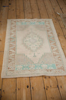 2.5x4 Vintage Distressed Oushak Rug