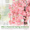 5.5 FT Tall Artificial Cherry Blossom Tree with Pink/White Flowers 1 Pack