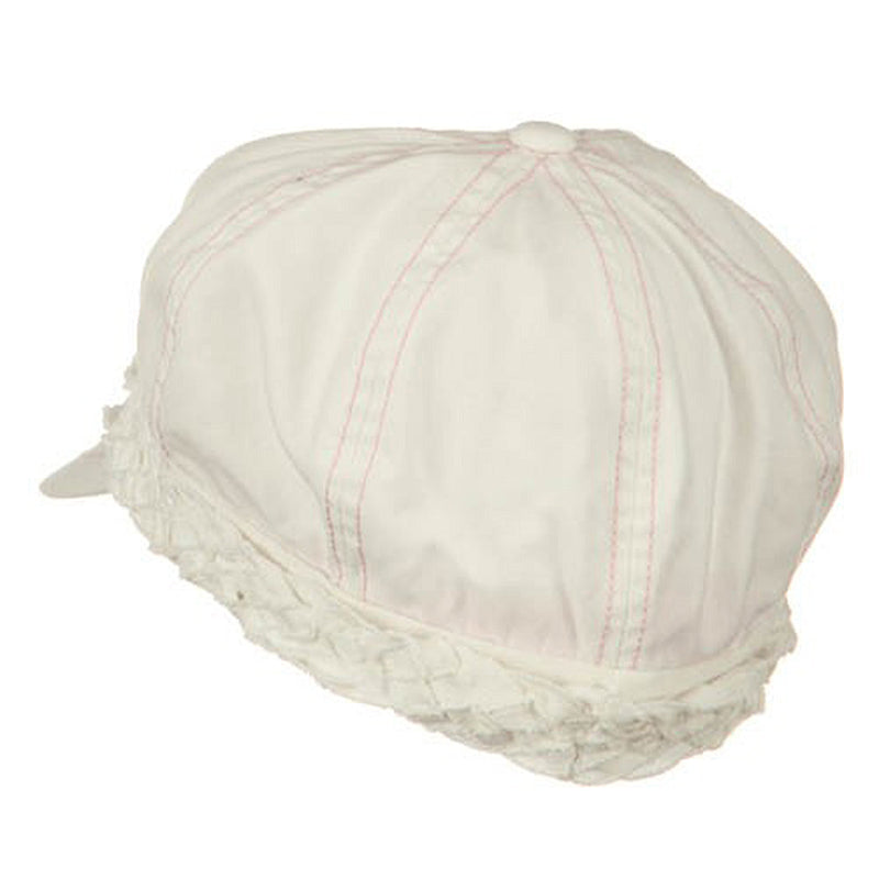Ladies Brushed Canvas Newsboy Hat